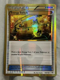 Energy Switch 109/108 XY Roaring Skies Gold Secret Rare Pokemon 2015 - Image 1