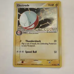 Pokemon Electrode 27/106 EX Emerald Reverse Holo Rare 70HP Pokemon TCG English - Image 1
