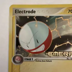 Pokemon Electrode 27/106 EX Emerald Reverse Holo Rare 70HP Pokemon TCG English - Image 3