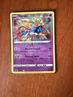 Pokemon Zacian 082/185 Vivid Voltage Amazing Rare Holo 110HP - Image 1