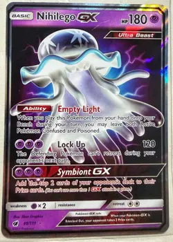 Nihilego GX 49/111 Holo GX Rare Crimson Invasion Pokemon Holo - Image 1