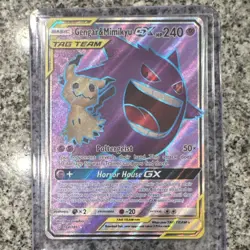 Pokemon Company Gengar & Mimikyu GX TAG TEAM Full Art Holo 164/181 SM-Team Up - Image 1