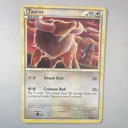 Pokemon TCG Tauros 41/95 Unleashed Uncommon Regular Basic 90HP EN 2010 - Image 1