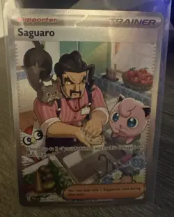 Saguaro Full Art Holo Trainer Sv02 Paldea Evolved Pokemon TCG - Image 1