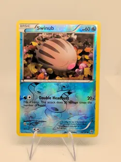 Pokemon Plasma Storm #26/135 Swinub Reverse Holo - Image 1