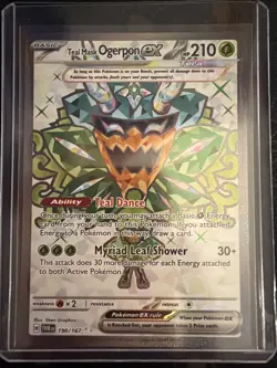 Pokemon TCG Teal Mask Ogerpon EX Twilight Masquerade 190/167 NM/M Condition - Image 1