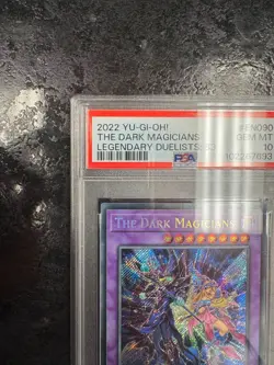 2022 YUGIOH! LEGENDARY DUELISTS: SEASON 3 EN090 THE DARK MAGICIANS 💎 PSA 10 - Image 3