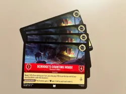 Disney Lorcana TCG Winterspell Scrooge's Counting House x4 Play Set - Image 1