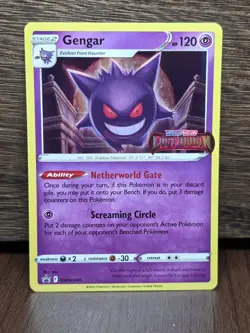 Pokemon Gengar SWSH241 Lost Origin Prerelease Holo Black Star Promo NM - Image 1