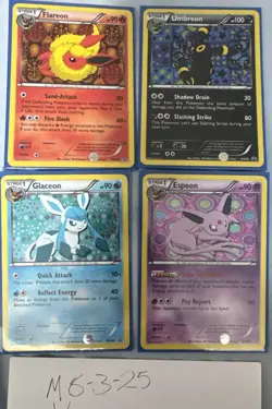Eevee Promos Black and White BW94 BW93 BW92 BW88 BW91 XY04 Black Star Promo LP - Image 3