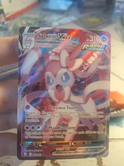 🔥 Sylveon VMAX NM+ Ultra Rare 075/203 S&S Evolving Skies Pokemon TCG 🔥 - Image 1