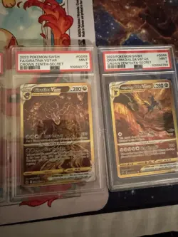 Pokemon TCG Crown Zenith Vstar PSA 9 Lot Of 4 (Giratina, Arceus, Palkia, Dialga) - Image 4