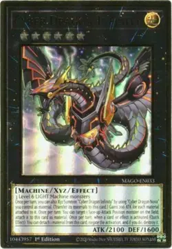 *** CYBER DRAGON INFINITY *** MAGO-EN033 (MINT/NM) MAXIMUM GOLD YUGIOH! - Image 1