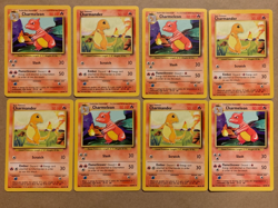 Charmander and Charmeleon set - 4 each [8 cards total] Pokemon TCG Base Set VTG! - Image 1