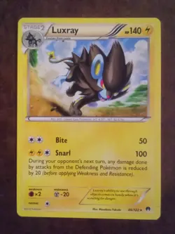 Luxray 46/122 Stage 2 Rare BREAKPoint Pokemon Card - Image 1