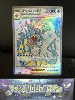 Pokemon Card Gyarados ex 225/198 Scarlet & Violet Ultra Rare Full Art Near Mint - Image 1