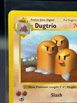 Dugtrio Pokemon TCG SHADOWLESS! Base Set (1999) Vintage Card - Image 2