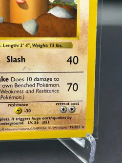 Dugtrio Pokemon TCG SHADOWLESS! Base Set (1999) Vintage Card - Image 5