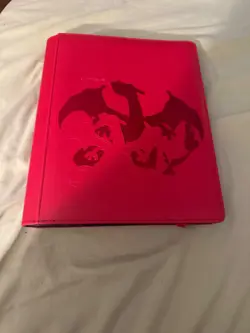 Pokemon Ultra Pro 9 Pocket Charizard Red Leatherette Binder360 Cards - Image 1