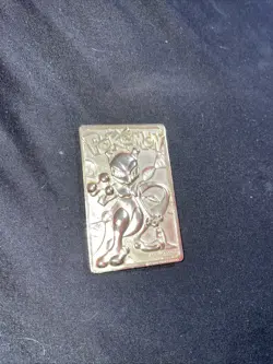 1999 Pokemon 23K Gold Plated Mewtwo Trading Card Burger King Limited Edition - Image 1
