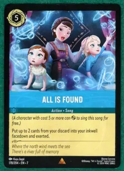All Is Found - Archazia's Island #178 - Disney Lorcana TCG Card - Image 1