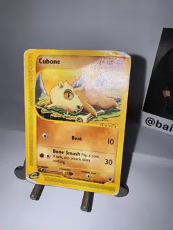 Cubone 103/165 - Pokemon - Expedition - Vintage - Tomokazu Komiya - Damaged!! - Image 3