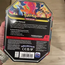 Pokemon Mega Charizard ex Factory Sealed Tin Box - Charizard Y - 4 Booster Packs - Image 3
