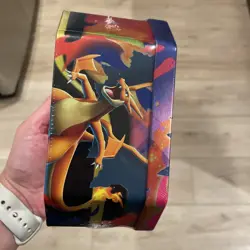 Pokemon Mega Charizard ex Factory Sealed Tin Box - Charizard Y - 4 Booster Packs - Image 4