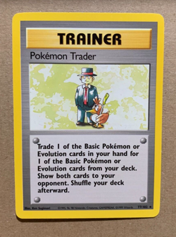 Pokemon Trader 77/102 Base Set - Rare Pokemon Card - NM/Mint - Image 1
