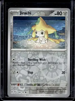 2024 Pokemon Stellar Crown Jirachi Reverse Holo #098/142 - Image 1