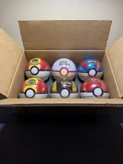 Pokemon Poke Ball 2024 Q4 Sealed Tins TCG pokeball 6 count sealed case - Image 1
