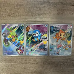 Pokemon First Partner Illustration Collection Series 1 Gen 4 Sinnoh Piplup - Image 1