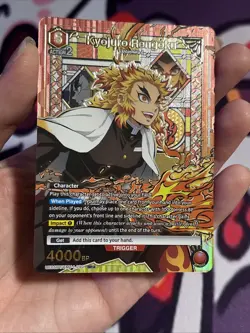 Demon Slayer Union Arena Kyojuro Rengoku SR* UE05BT/KMY-1-090 English - Image 4