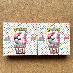 Pokemon Card 151 sv2a Booster 2 Box Japanese Scarlet & Violet without shrink - Image 1