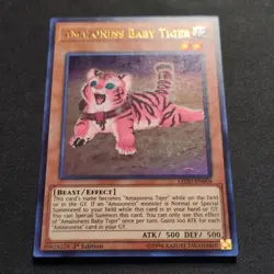 Yu-Gi-Oh! TCG Amazoness Baby Tiger LEDU-EN009 Ultra Rare 1st Edition Holo - Image 2