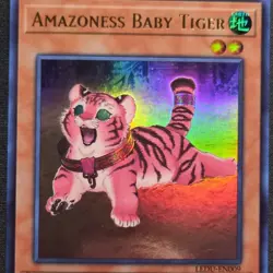 Yu-Gi-Oh! TCG Amazoness Baby Tiger LEDU-EN009 Ultra Rare 1st Edition Holo - Image 3