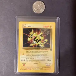 Electabuzz Pokemon Card #2 Black Star Promo Vintage WOTC - Image 3