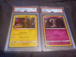 Pokemon Detective Pikachu SM190 Holo PSA 9 SM Black Star Promo 2019 +extra card - Image 1