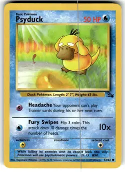 PSYDUCK - 53/62 - Fossil - Pokemon Card - LP - Unlimited - Image 1
