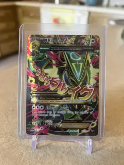 Pokemon M Rayquaza EX Holo Ultra Rare TCG Card Roaring Skies 105/108 - Image 1