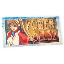 Sony PlayStation 1 Ps1 Power Dolls 2 ASCII Rare Official Memory Card Sticker - Image 1