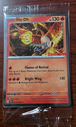 Pokemon Ho-Oh 010/086 Chaos Rising Gamestop Exclusive Promo Card - Image 1
