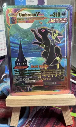 Pokemon Non TCG Umbreon VMAX 215/203 Moonbreon FanArt Card!! - Image 1