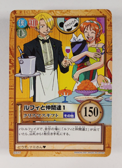 Sanji & Nami, Xmas Gift C517 - One Piece Carddass Hyper Battle card (2001 Japan) - Image 1
