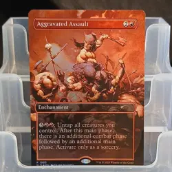 Magic: The Gathering Aggravated Assault Enchantment Red Rare 1983 2023 - Image 1