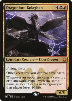 Dragonlord Kolaghan [Dragons of Tarkir] Magic MTG - Image 1