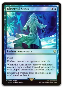 Observed Stasis (Surge Foil) #40 (NM) Final Fantasy FIC Magic MTG - Image 1