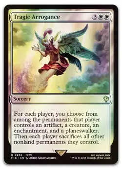 Tragic Arrogance (Surge Foil) #258 (NM) Final Fantasy FIC Magic MTG - Image 1