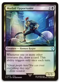 Morbid Opportunist (Surge Foil) #278 (NM) Final Fantasy FIC Magic MTG - Image 1