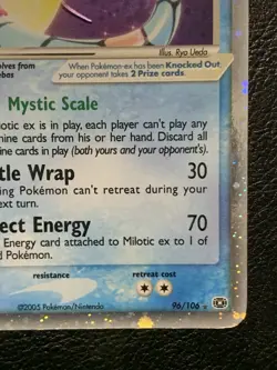 Milotic EX 96/106 EX Emerald 2005 Pokemon TCG Holo Ultra Rare HP - Image 4